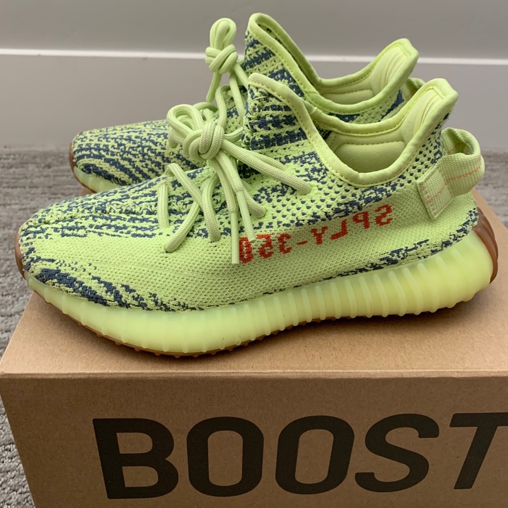 Adidas Yeezy Boosts 350 v2 Semi Frozen Yellow